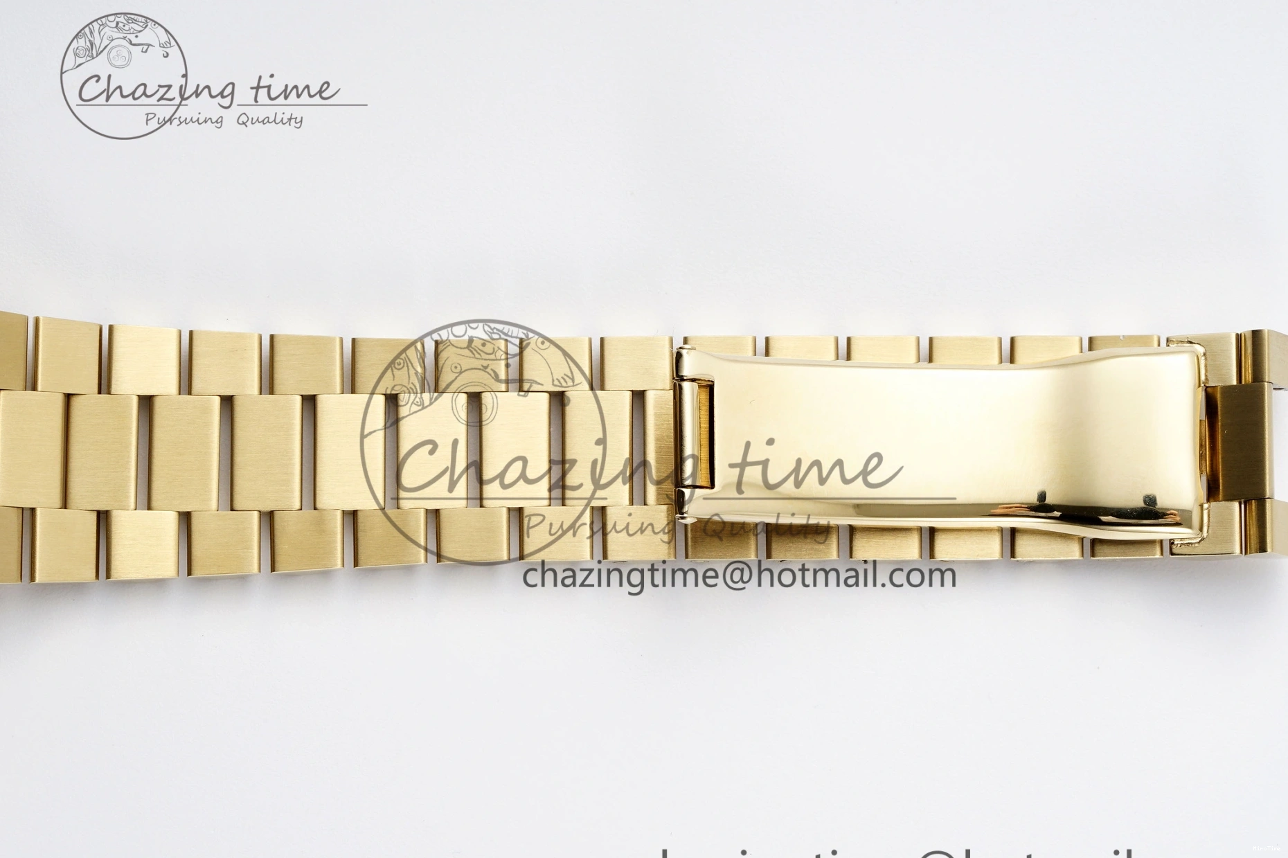 MiroTime 0505 Comfortable DayDate 40 YG JDF Gain Weight 904L Steel YG Dial Roman Markers on President Bracelet A2836 V 1821